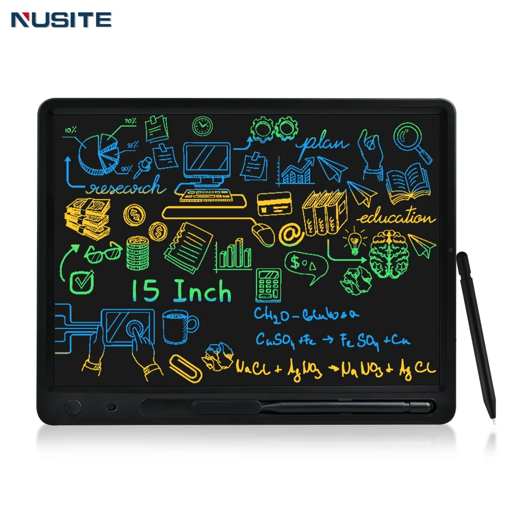 15/16/21 Inch Colorful LCD Writing Tablet Electronic Graphic Pad Office Memo Board Adult Business Notebook Kids Drawing Toys