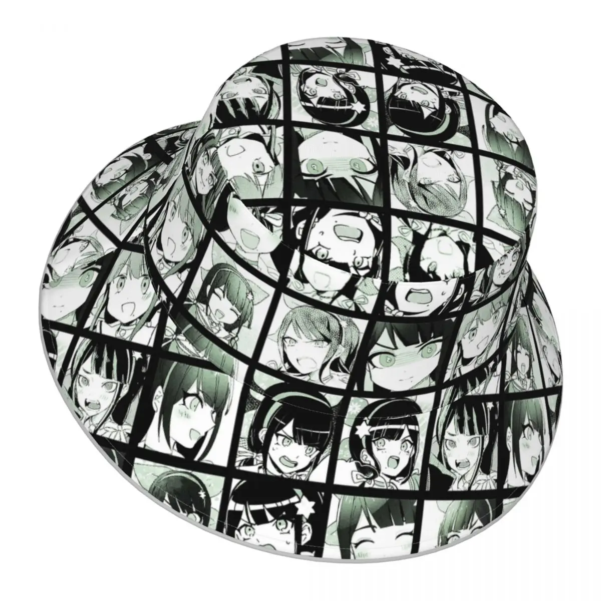 Danganronpa,Tenko Manga Collection (Colored) reflective Bucket Hat Men Women Bucket Hat Outdoor Sunscreen Beach Hat  Fishing Cap
