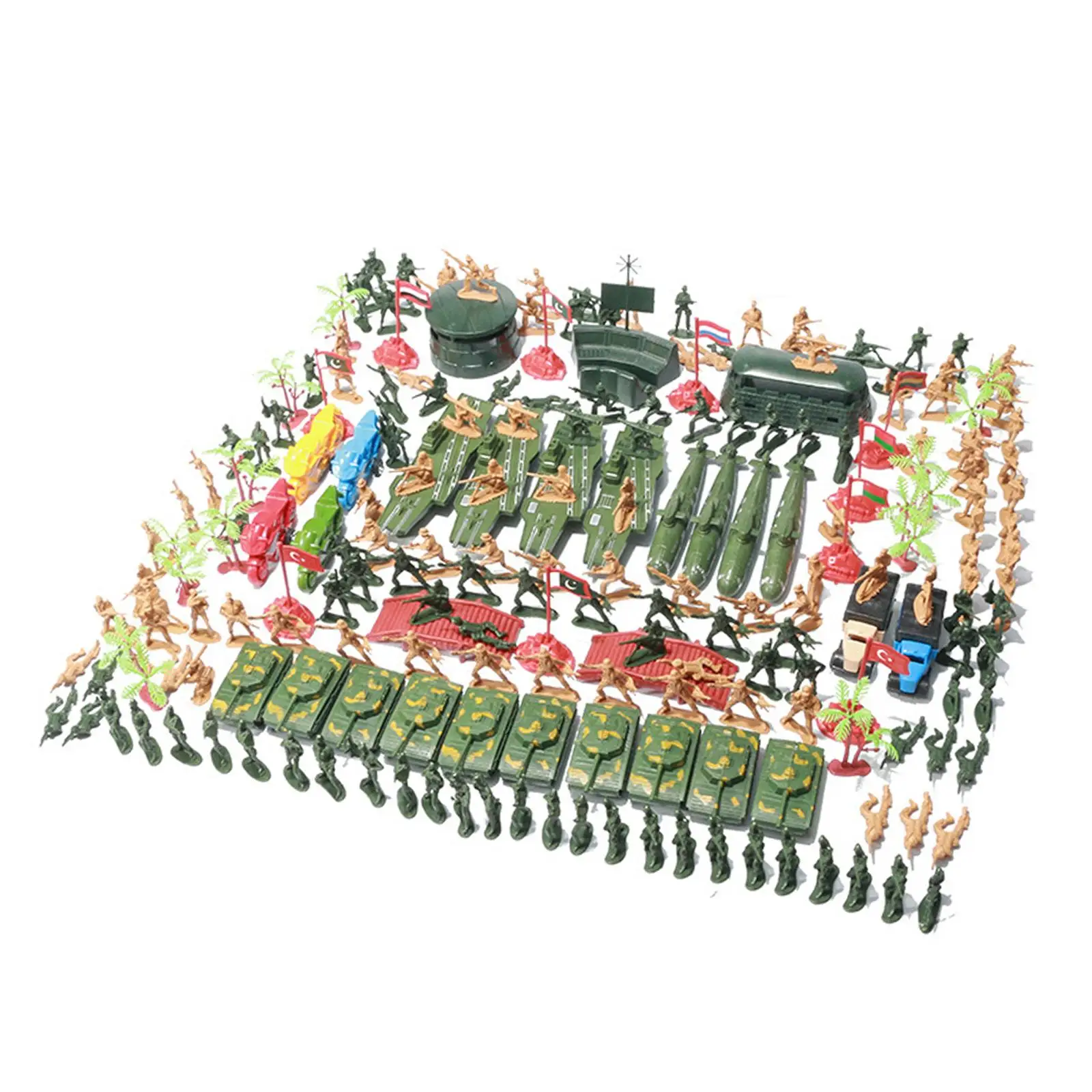 

219Pcs Army Men Soldier Set, Toy Model Kids Gifts Aircraft Carriers with Map Storage Box