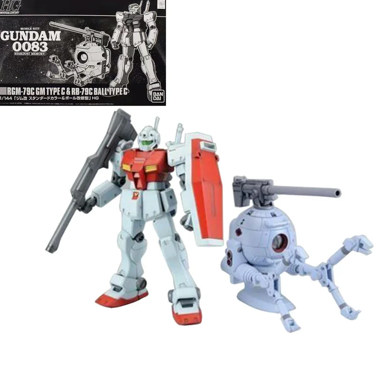 

Original Genuine Assembled Model 1/144 HGUC GM Ball Type C Set Gundam Gunpla Action Anime Figure Mobile Suit Gift For Children