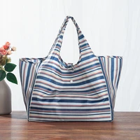 tote reusable polyester portable shoulder womens handbags folding pouch shopping bag storage travel grocery fashion pocket