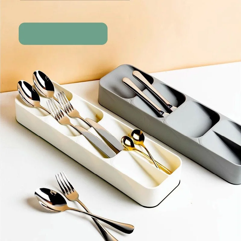 Spoon Storage Box Cutlery Tray Knife Holder And Fork Tableware Organizer Plateau Block Kitchen Tool