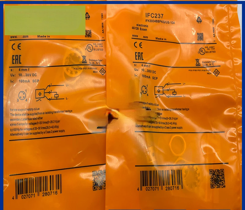 Датчик IFC248 IFC258 IFC259 IFC246 IFC247 IFC249 IFC237