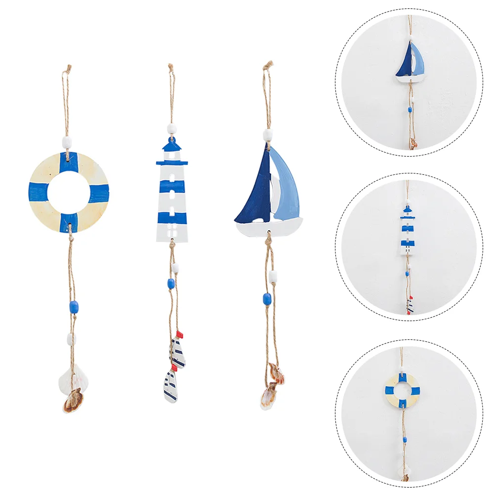 

Морская настенная подвеска, прибрежное украшение, сувениры, подарки для дома, искусственное деревянное украшение, подвесные украшения в виде лодки
