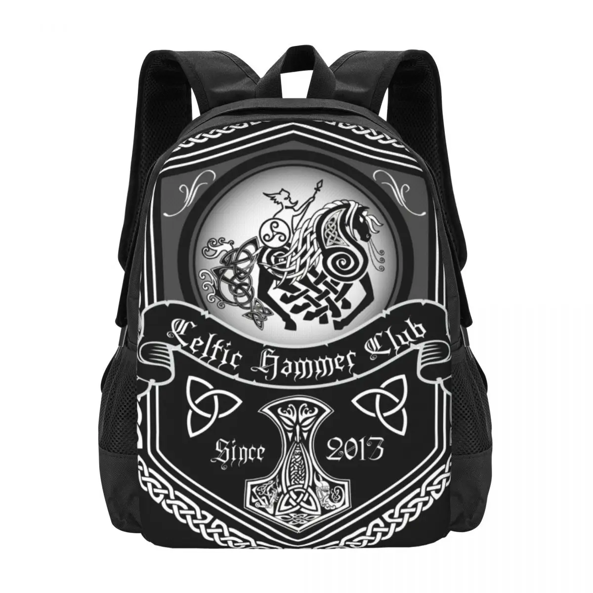 Odin Riding His Horse,Sleipnir Backpack for Girls Boys Travel RucksackBackpacks for Teenage school bag