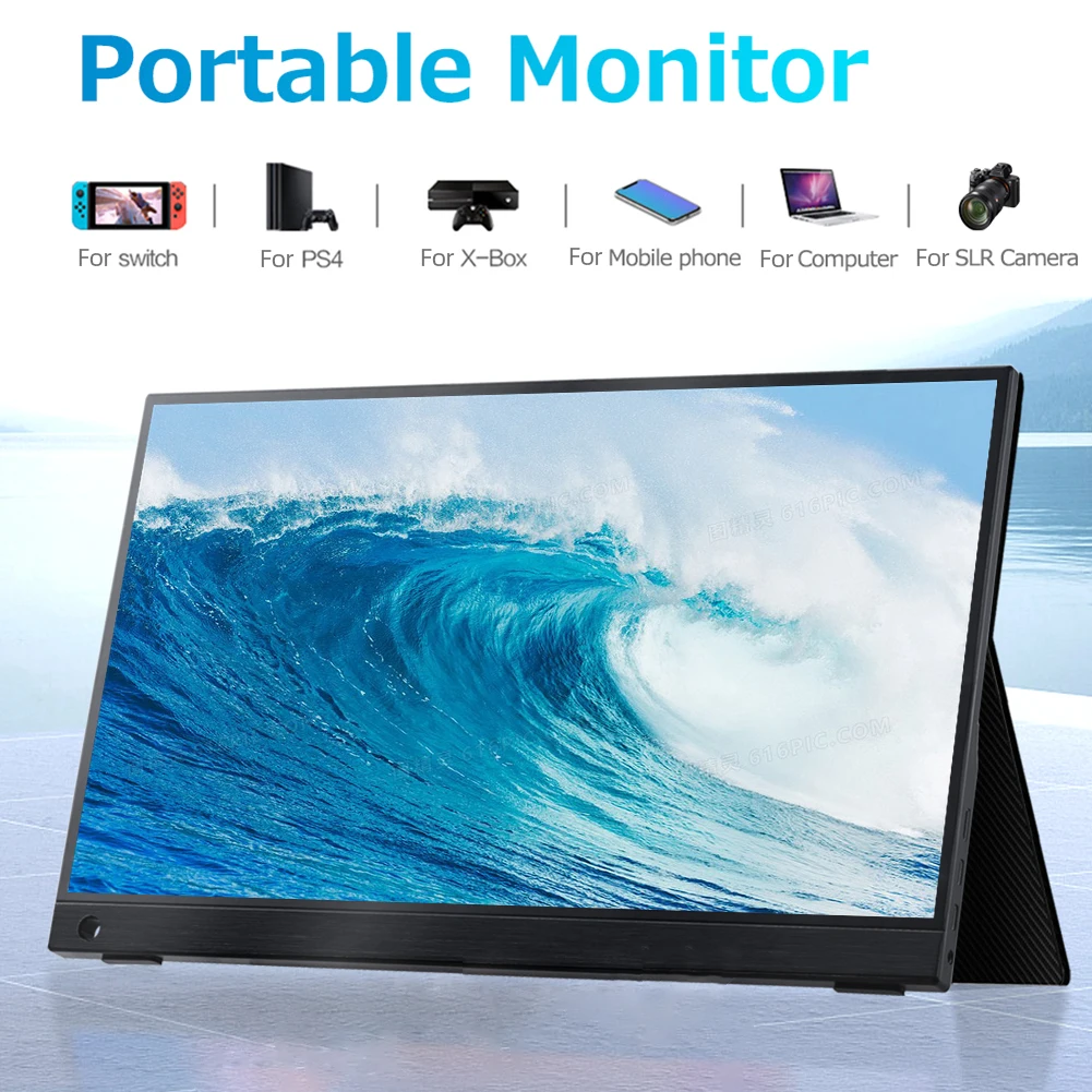 13.3in/15.6-дюймовый монитор FHD 1920X108 0 портативный с расширенным экраном 16/9 КД простой