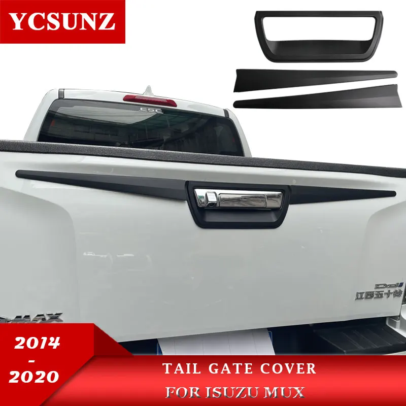 

ABS Tail Gate Trim For Isuzu Dmax 2020 2021 2022 Accessories V-cross AT35 Safir Tailgate Cover Parts Pick Up Truck Ycsunz