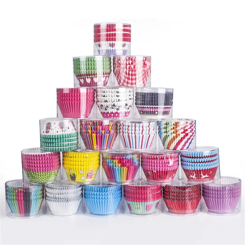 

Bucket Cake Paper Tomaffin Cup 100 Pieces Of Snow Meiniang Baking Oil-proof Paper Cup