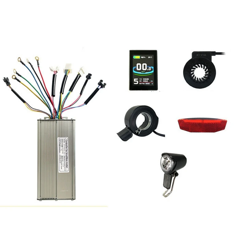

36V48V1000W Electric Bike Brushless Motor Controller With KT LCD8S Display Bike Display 30A Controller