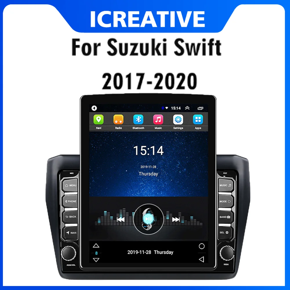 

Car Multimedia Player 4G Carplay Android Autoradio For Suzuki Swift 2017 -2020 2 Din 9.7" Tesla Screen GPS Navigator Head Unit