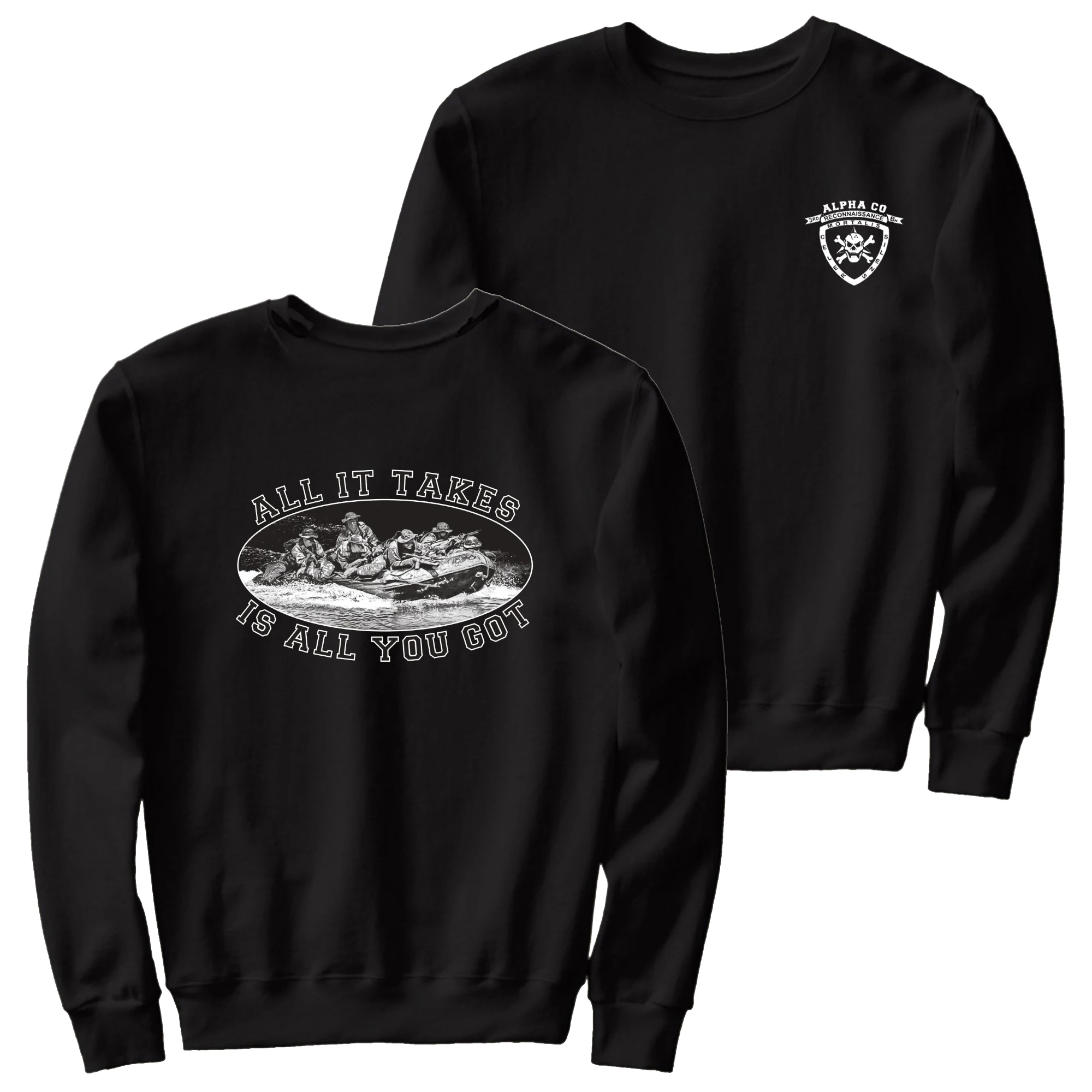 

US Marines Corps Alpha Company 3rd Recon Logo Sweatshirts New 100% Cotton Casual Mens Pullover Hoodie Military Style Streetwear
