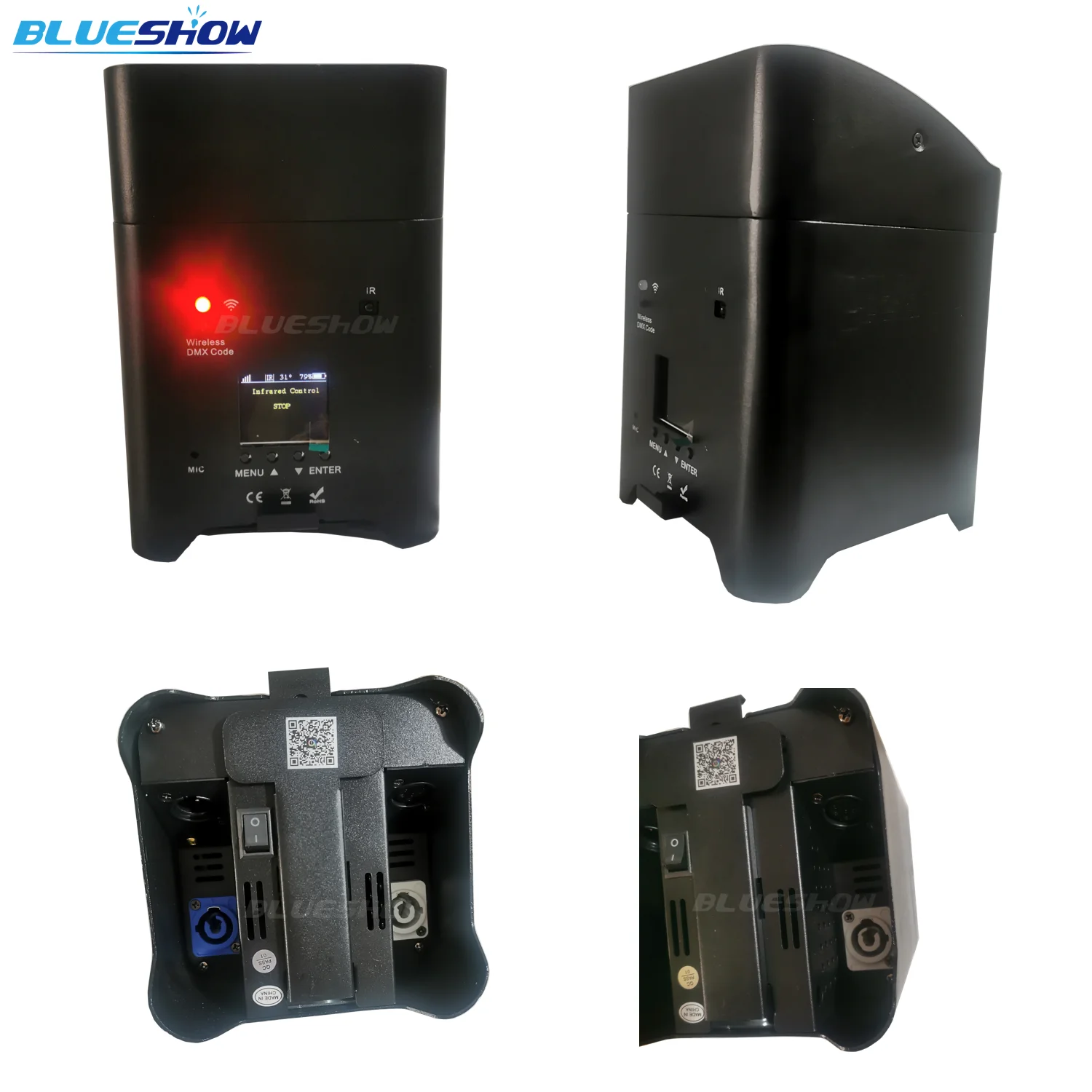 0 налог беспроводная аккумуляторная лампа Par Light F светильник case 6x18W RGBWAUV 6 в 1 с