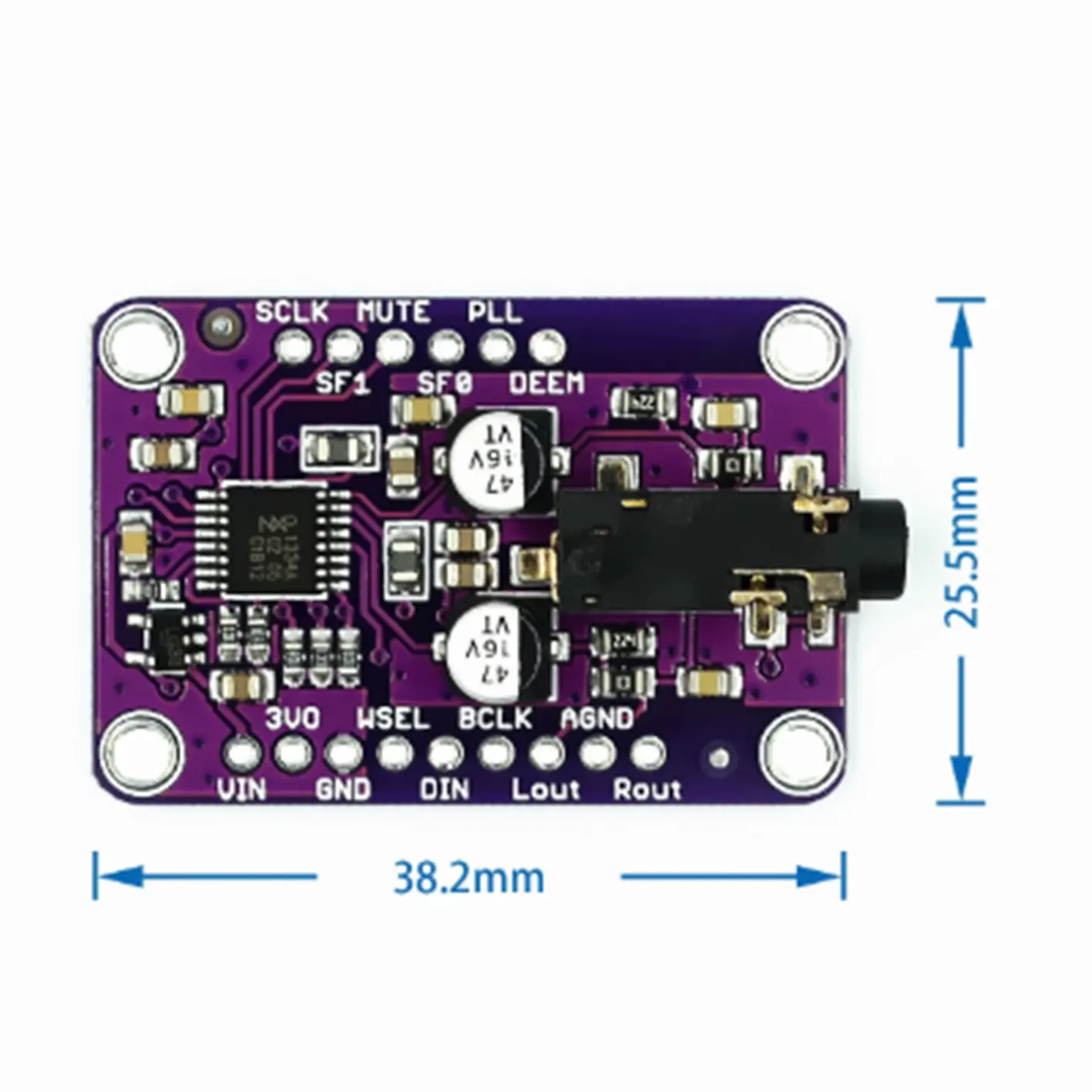 CJMCU-1334 модуль DAC ID 3 A I2S плата модуля стерео декодера для Arduino V - 5V |