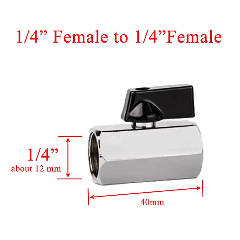 

Пневматический шаровой кран латунный 1/8"-1/2" Mini ball valve