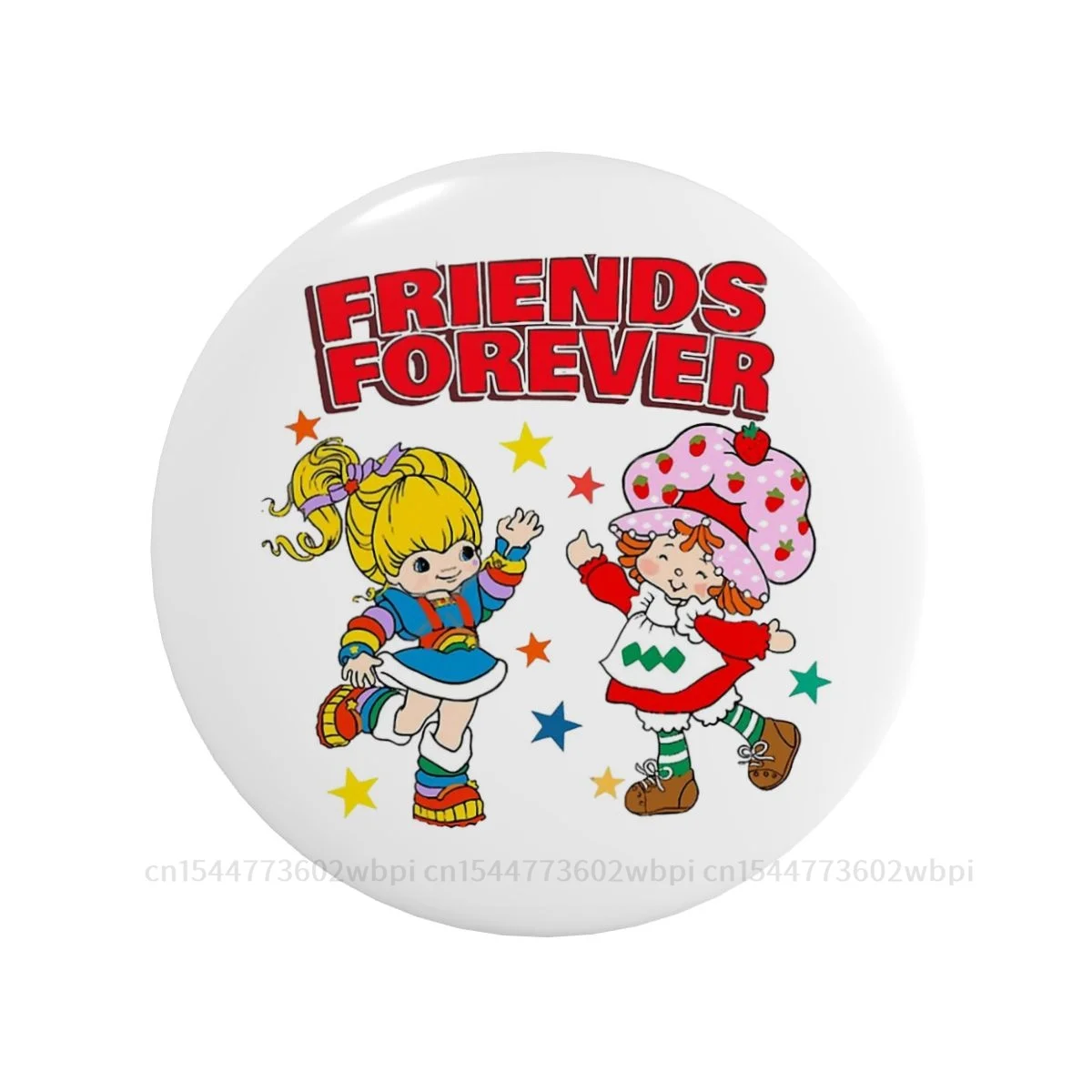 

Металлическая брошка с изображением героев мультфильма «Friends Forever»