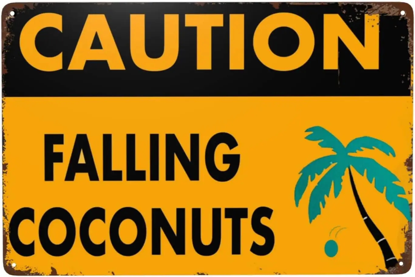 Vntge Metl Sgns - Exotc Lndscpes с покрытием Chrm для кофейни Brs &ampmp Prtes. Сцены костюмов забавные