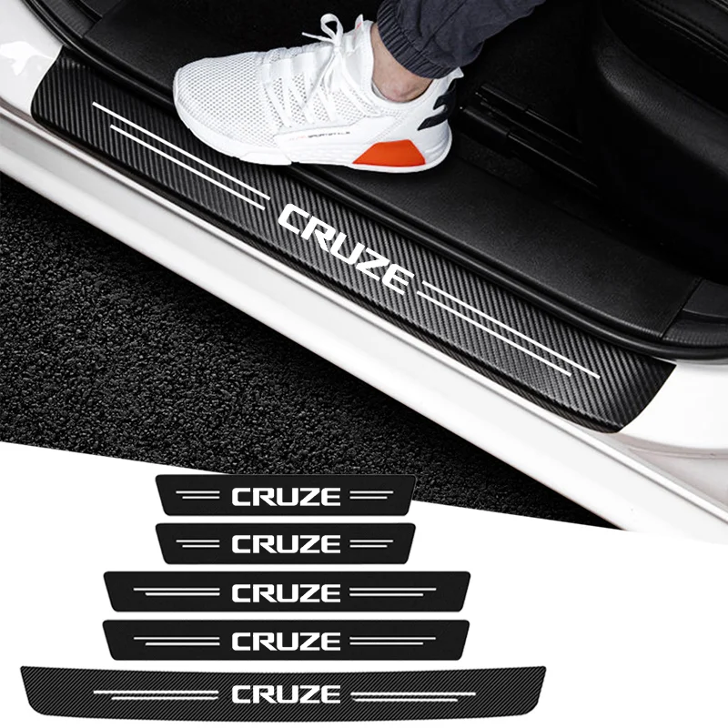 Наклейки на порог автомобиля для Chevrolet Cruze логотип эмблема защитная пластина