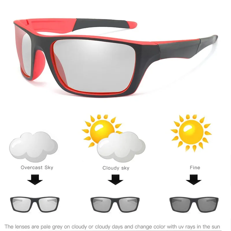 

Photochromic Sunglasses Women Men Polarized Glasses Male Change Color Driving Polaroid Sun Glasses for Men Sports UV400