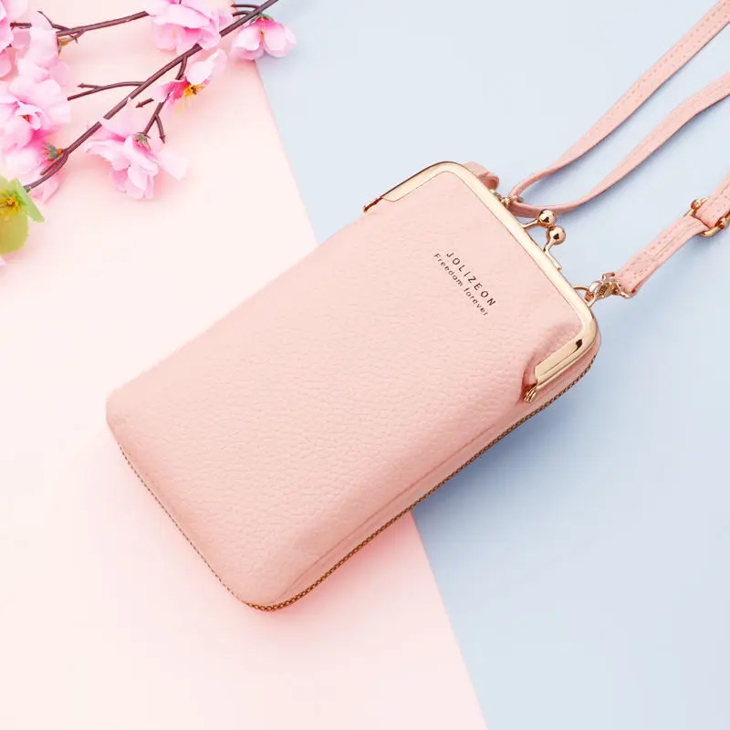 

Vertical Coin Purse Korean Fashion Luxury Brand Girl Messenger Bag Mobile Phone Credit Card Zipper Bag Women's Mini Shoulder Bag