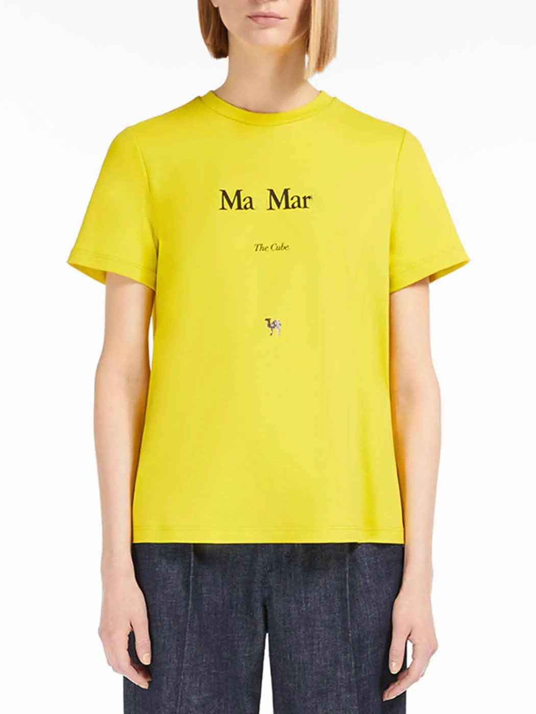 

2022 Camel Letter Print Casual T-shirts Women Short Sleeve Cotton T Shirt Female Fashion Chic Round Neck Tees Tops Streetwear