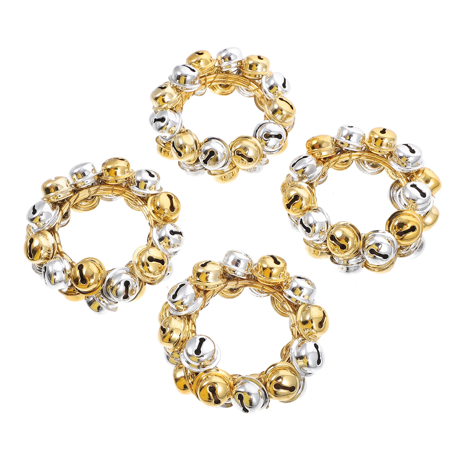 

Christmas Napkin Rings Holders Xmas Dining Table Decors Home Hotel Buckles Party Accessories