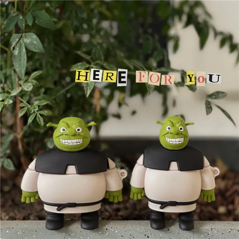 

Cartoon Shrek 3D Silicone Earplugs Case for AirPods 1 2 Airpod Pro EarPods Headphone Protective Earphone Cases Cover Accessories