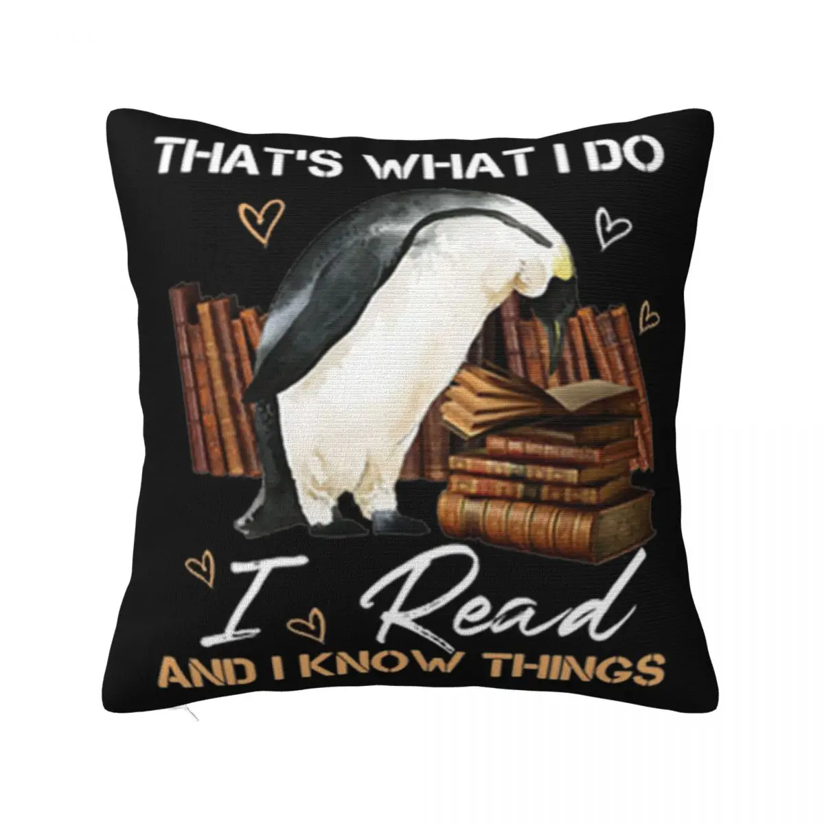 Пингвин те что я делаю читаю и знаю вещи книги рисунок игра для женщин праздник