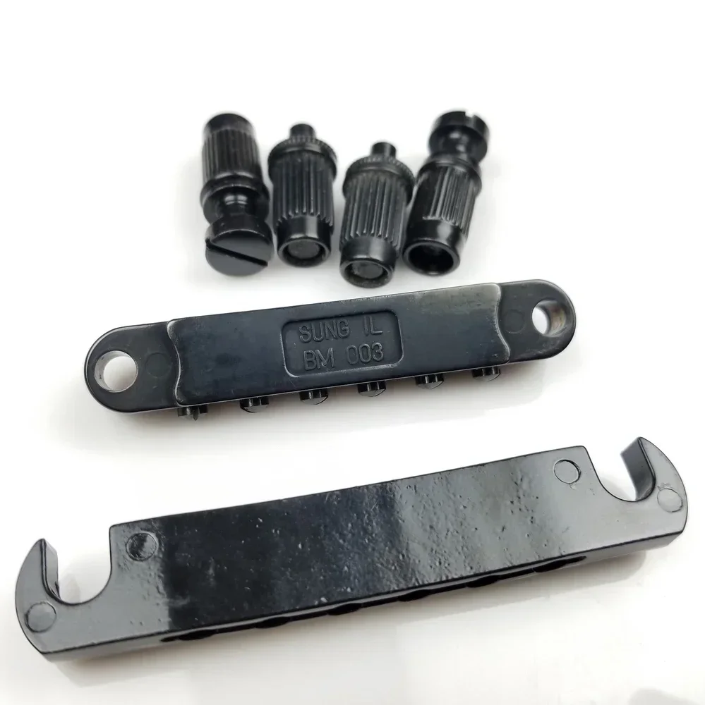 1 комплект черного моста для электрогитары Tune-O-Matic SG и Taiiece (art.: 3920d23102fd3) - 3920d23102fd3