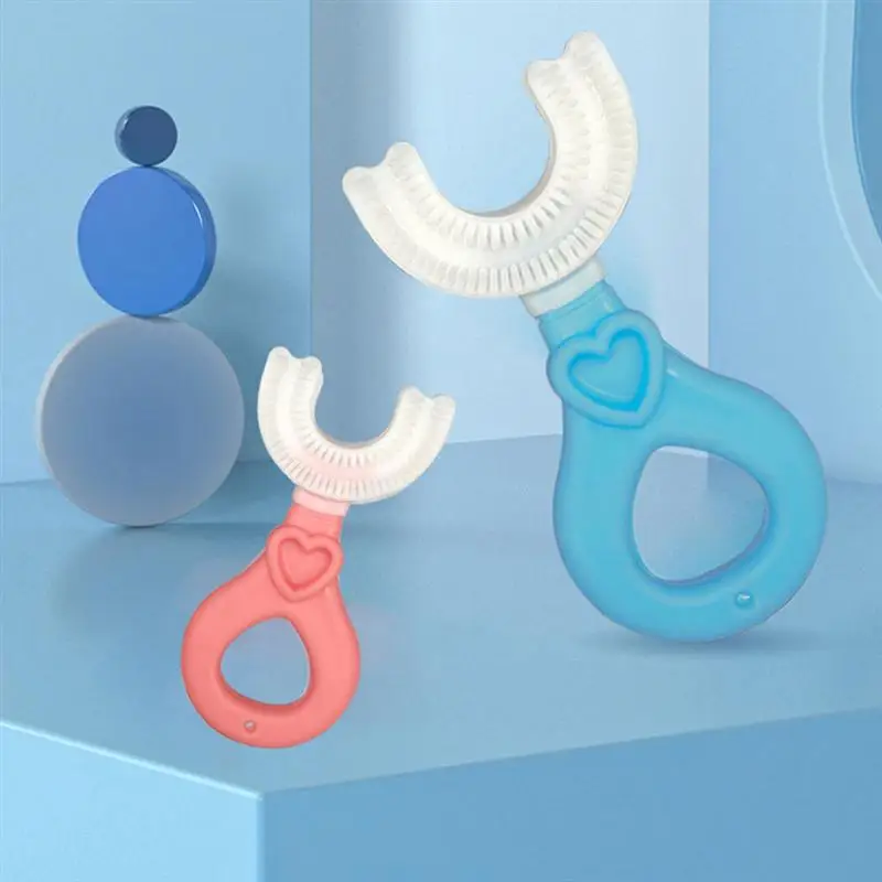 

4pcs Toddler Silicone Toothbrush U-Shape Toothbrush Practical Kids Toothbrush