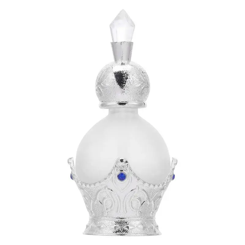 Decorative Fancy Crystal Perfume Decanter Empty Refillable Retro Style For Essential Oils Lady Wedding