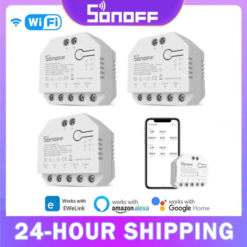 Мини-переключатель SONOFF DUAL R3/DUAL R3 Lite с поддержкой Wi-Fi