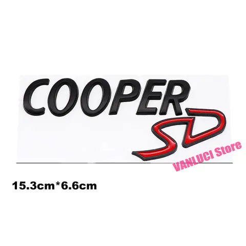 Новый стиль S логотип 3D наклейка эмблема кузова SD задний бампер багажник значок для MINI Cooper S F54 F55 F56 F57 R61 R55 R56 R60