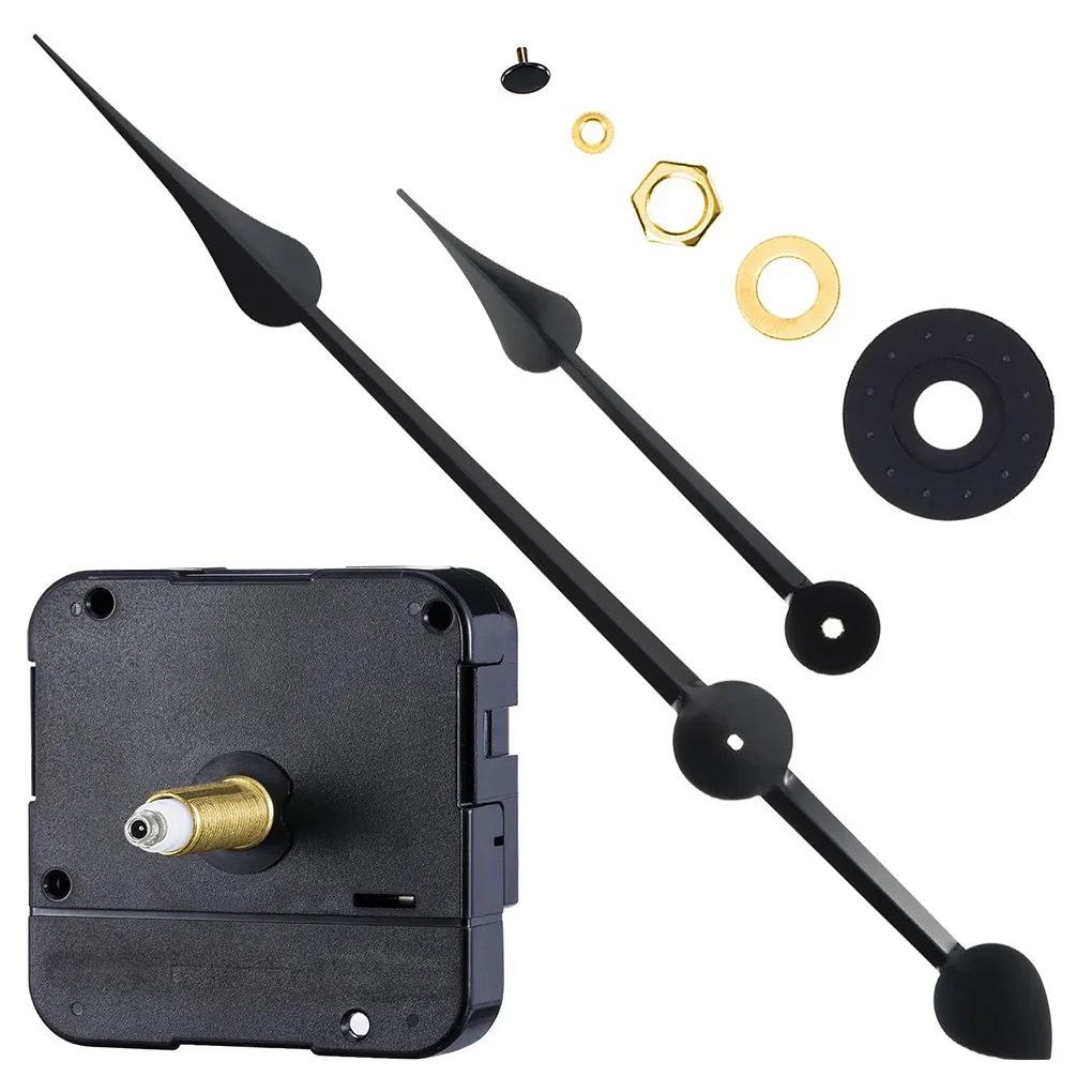 

11 Pieces Long Shaft High Torque Professional Clock Movement Good Accuracy with 7 Inch Spade Pointer Clockwork Repair Tool