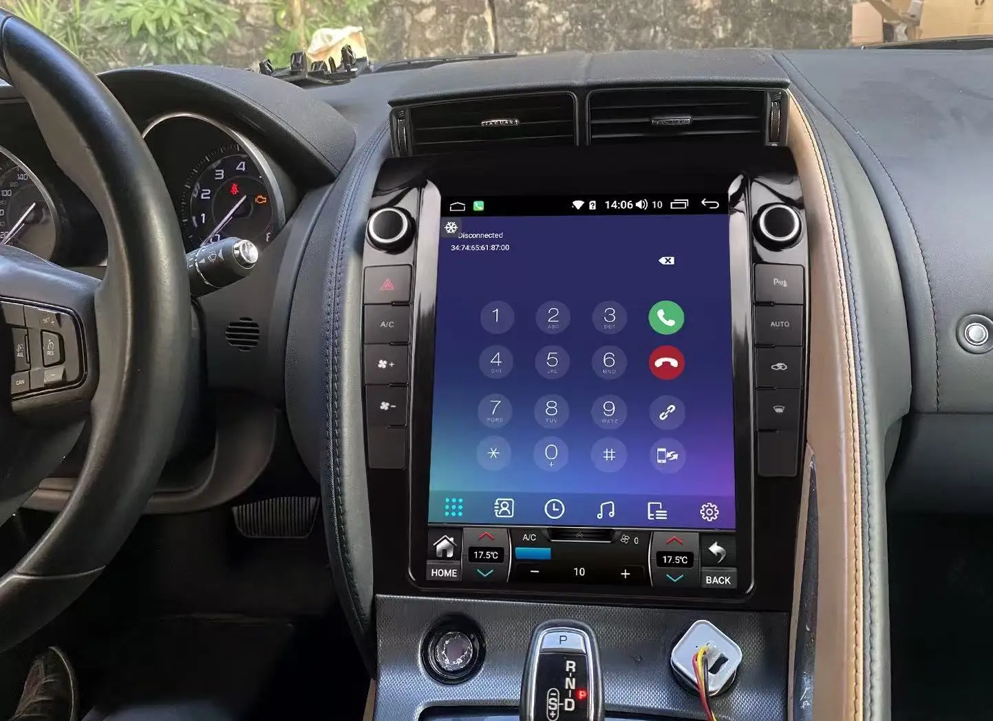 Экран Tesla Android 12 для Jaguar F-TYPE 2013-2014 автомобильный GPS-навигатор мультимедийный плеер