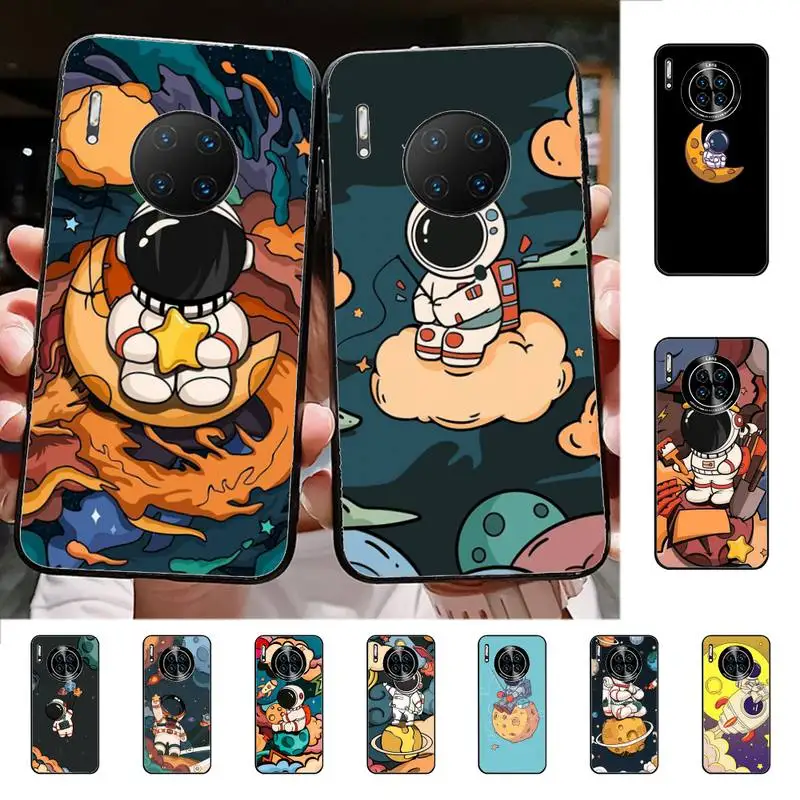

Cute Space Astronaut Planet Phone Case for Huawei Mate 20 10 9 40 30 lite pro X Nova 2 3i 7se