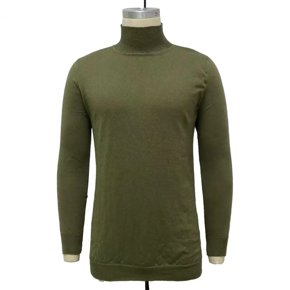 

Stylish Basic Sweater Comfy Bottoming Sweater Turtleneck Spring Solid Color Slim Warm Pullover Sweater Cold Resistant