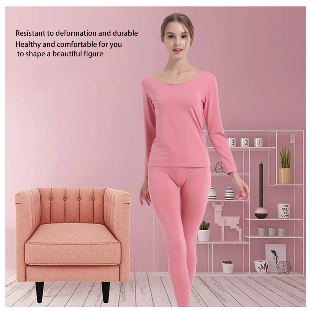 

ZUZZEE Women Thermal Underwear Thick Comfy Velvet Tight Seamless Warm Intimates Long Johns Women Thermal Clothes Daily Underwear