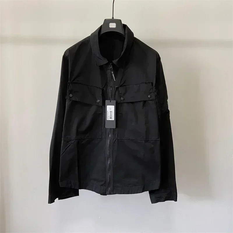 Новая высококачественная весенняя мужская рубашка-карго хлопковая легкая