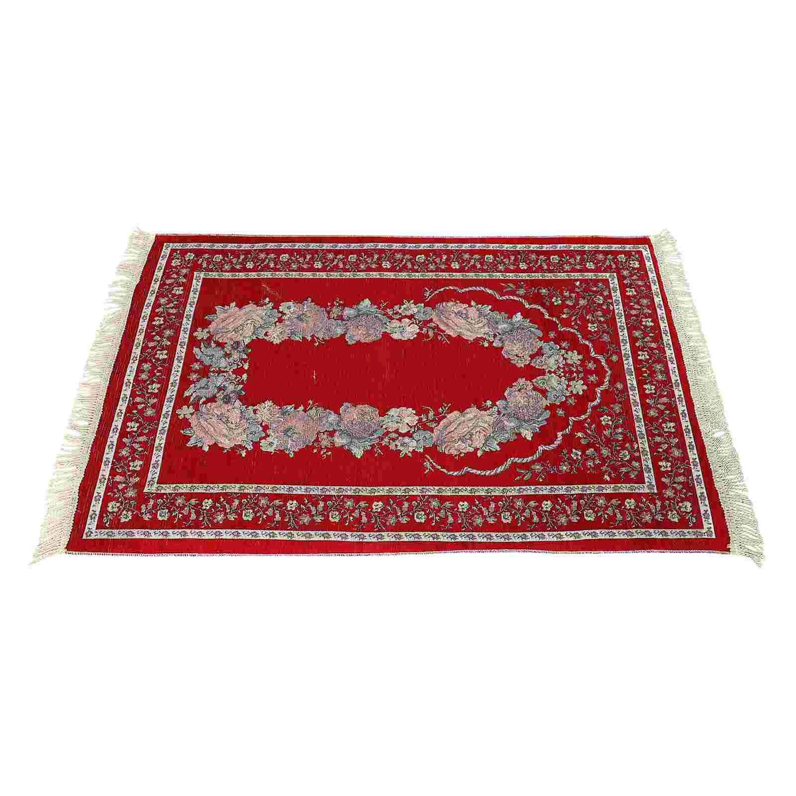 

1pc Muslim Prayer Rug Comfortable Prayer Rug Delicate Smooth Prayer Carpet