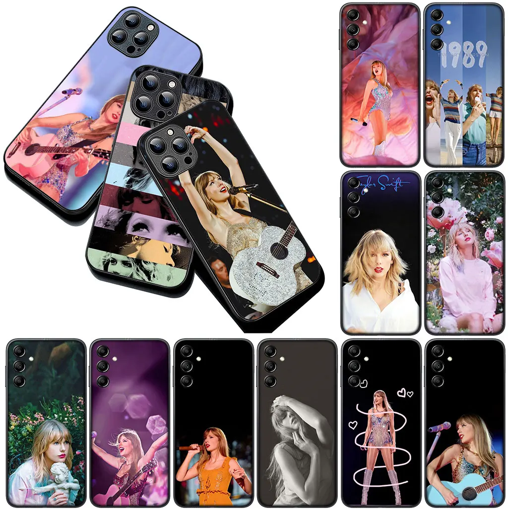 Гибкий чехол с плакатом T-Taylors TS S-Swifts для Apple iPhone 15 12 13 Mini 14 Pro Max 11 XR 16E ProMax телефона