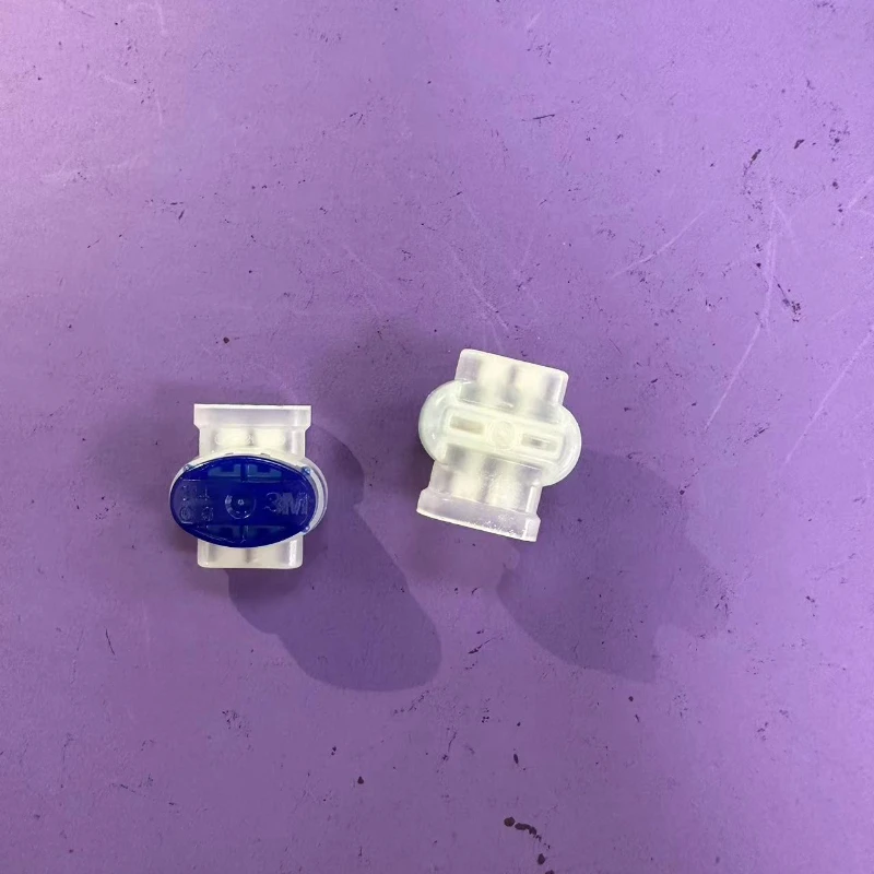 100 pcs Original 314 Scotchlok Self-Stripping Moisture Resistant, Electrical Pigtail Connectors for 22-14AWG wires 0.65-1.63