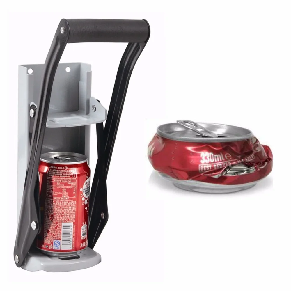 

12oz16oz Beer Can Crusher Wall Mounted Hand Push Soda Cans Bottle Beer Opener Wall Bottle Crusher Recycling Tool Cans Of Press