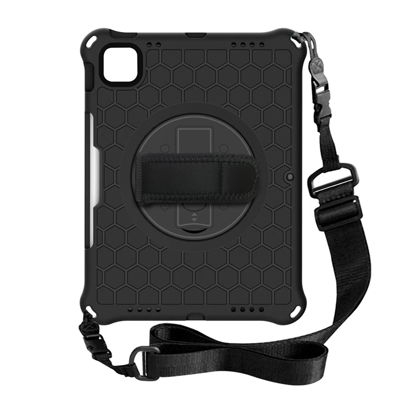 

Case for iPad Pro 11 Inch 2021 2020 2018/ iPad Air4 10.9 2020 Tablet Case Anti-Drop With Strap and Tablet Stand