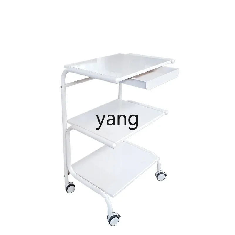 Левая специальная тележка для косметического оборудования с выдвижным ящиком