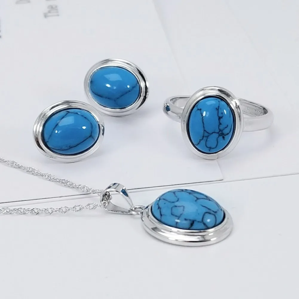 

Sterling Silver Ring Women's Jewelry Ins Fashion Simple Jewelry Fashion Set TJ647
