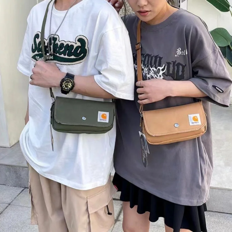 Повседневная холщовая сумка через плечо унисекс в стиле хип-хоп спортивная