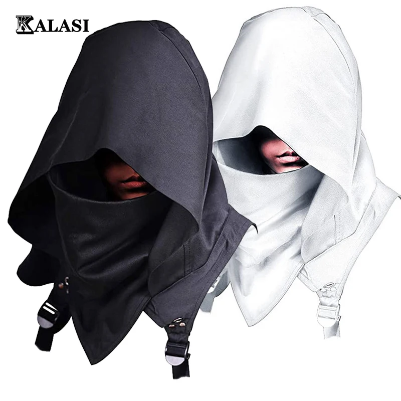 

Hooded Cloak Cape Cowl Adult Cyberpunk Costumes Pagan Accessory Cosplay Medieval Assassin Hat Warrior Outfit And Daily Wear