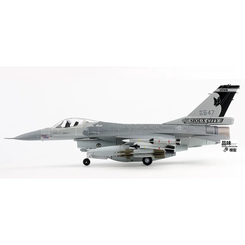 Фото Масштабная модель американского истребителя F-16C «Иов» Национальной гвардии (1:72), коллекционная, из сплава, для декора №2