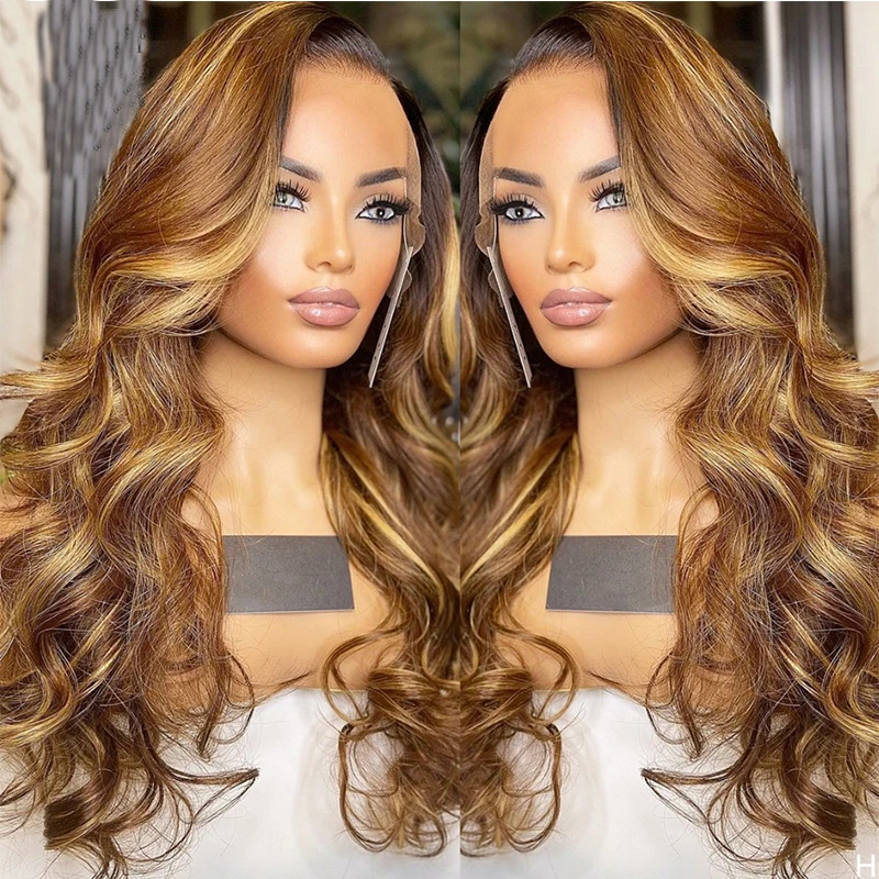 

26 дюймовый длинный светлый парик с глубокой волной европейские натуральные человеческие волосы еврейский парик 13x 4 кружевной передний Кошерный парик для женщин