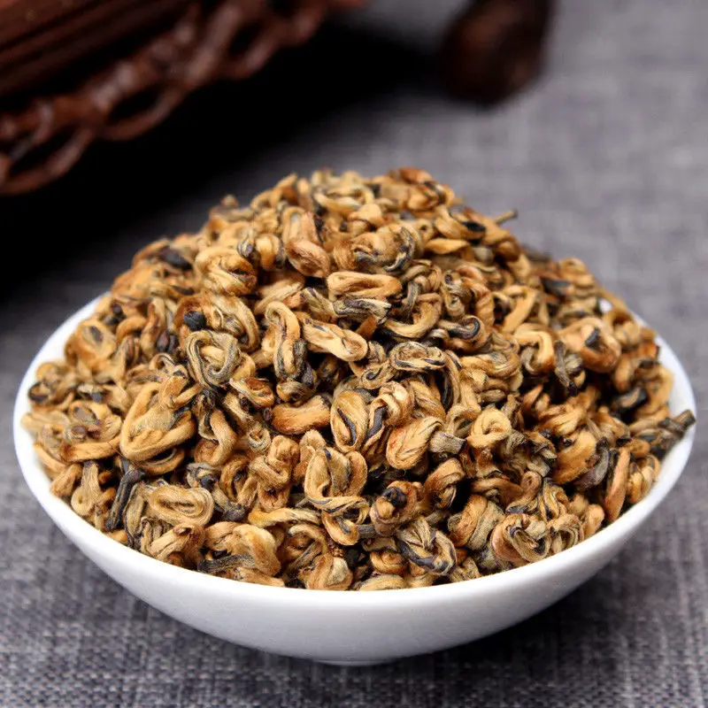 

2022 China Golden Bud Dianhong Golden Luo Tea Without Teapot Ecologicy Organic Dian Hong Yunnan Fengqing Black Tea No Tea Pot